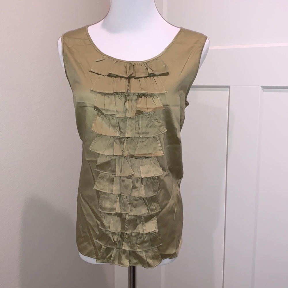 NWT Talbots Ruffle Front Blouse